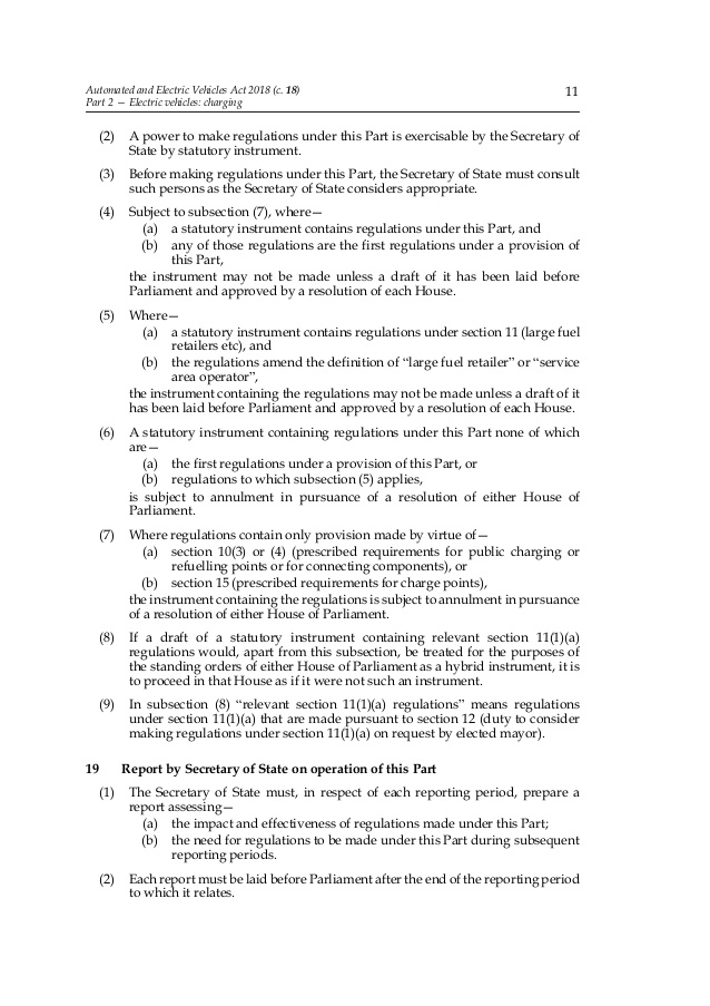 INDEX AUTOMATED AND ELECTRIC VEHICLES ACT 2018 A Z