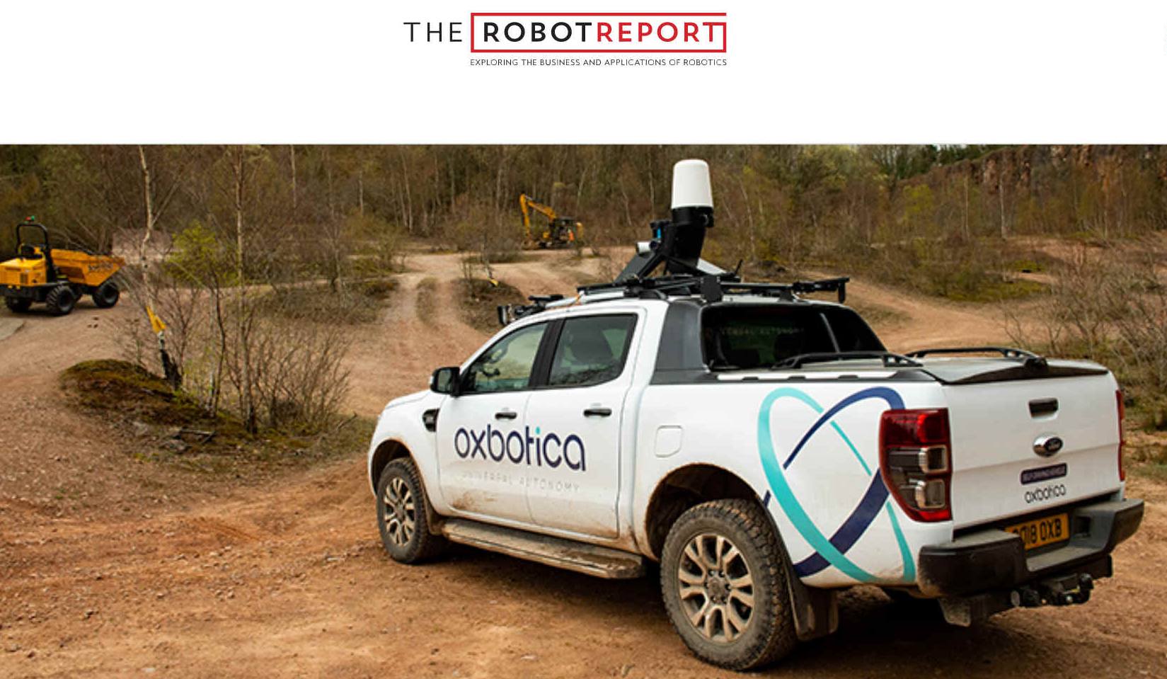 Oxbotica and TRL working with 4x4 off road robotic trucks